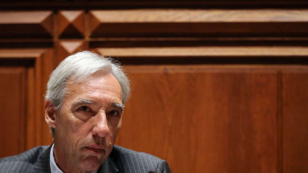 O ministro dos Negócios Estrangeiros, João Gomes Cravinho, durante a audição na Comissão de Orçamento e Finanças da Assembleia da República, Lisboa, 31 de outubro  de 2022.   MANUEL DE ALMEIDA/LUSA