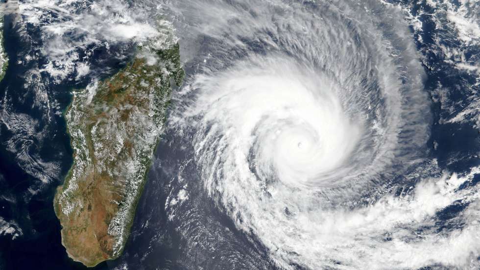 epa09724777 A handout satellite image made available by the National Aeronautics and Space Administration (NASA) shows Cyclone Batsirai, 02 February 2022 (issued 03 February 2022). Just two weeks after being hit by flooding rain from tropical storm Ana, Madagascar is bracing for the arrival of another dangerous cyclone. According to NASA, around the time this image was acquired, Batsirai had sustained winds of 235kph. Forecasts from the US Joint Typhoon Warning Center (JTWC) suggest the cyclone is likely to make landfall in Madagascar late on 04 February.  EPA/NASA EARTH OBSERVATORY HANDOUT  HANDOUT EDITORIAL USE ONLY/NO SALES