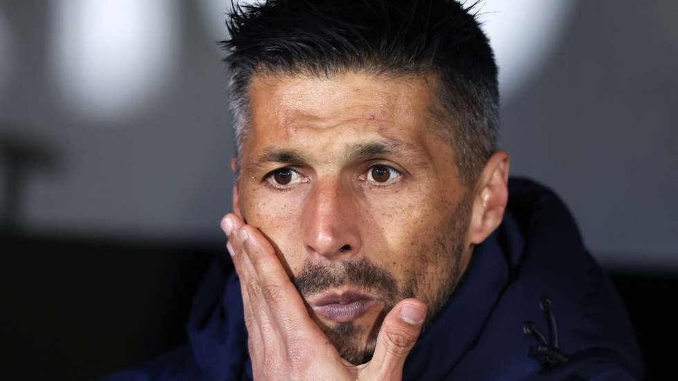 Moreno, treinador do Vitória de Guimarães, durante o jogo da Primeira Liga de Futebol, disputado com o Sporting de Braga no Estádio D. Afonso Henriques, Guimarães, 27 de fevereiro de 2023. JOSÉ COELHO/LUSA