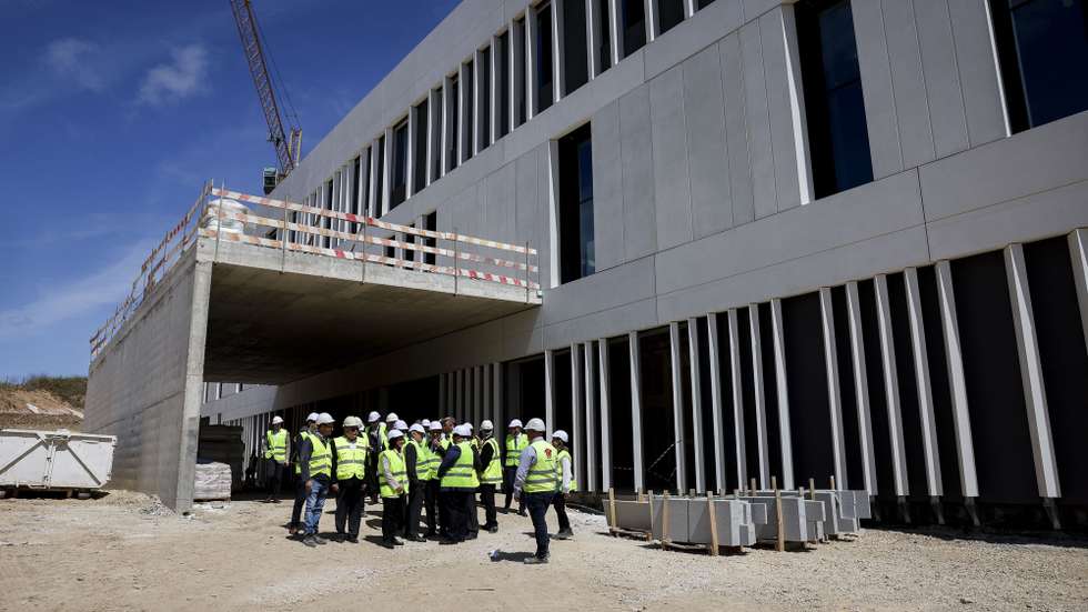 Obras do futuro Hospital de Sintra, na Freguesia de Algueirão, em Mem Martins, Sintra, 15 de maio de 2023. JOSÉ SENA GOULÃO/LUSA