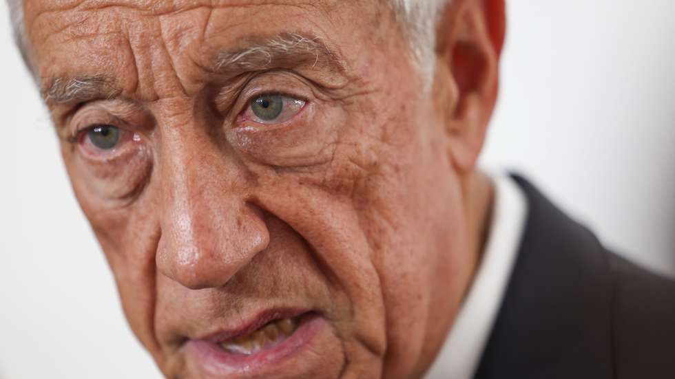 O Presidente da República, Marcelo Rebelo de Sousa, intervém durante o programa “Músicos no Palácio de Belém” com a maestrina Joana Carneiro realizado no Palácio de Belém, Lisboa, 31 de maio de 2023.  JOSÉ SENA GOULÃO/LUSA