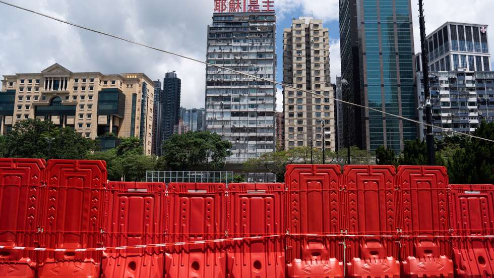 epa10671977 Part of Victoria Park, the traditional venue for a vigil commemorating the 1989 Beijing Tiananmen Square crackdown, is under construction in Hong Kong, China, 04 June 2023. The annual candlelight vigil in Victoria Park is cancelled for the fourth year in a row, as part of the park is being closed for renovation and pro-Beijing organisations will host a carnival on the grounds instead. Hong Kong was the only city on Chinese soil to publicly hold mass memorials in the past three decades to commemorate the 1989 Beijing Tiananmen Square crackdown but police banned the vigils in 2020 and 2021 citing COVID-19 pandemic health concerns and closed down parts of the Victoria park last year due to security concerns.  EPA/Bertha Wang