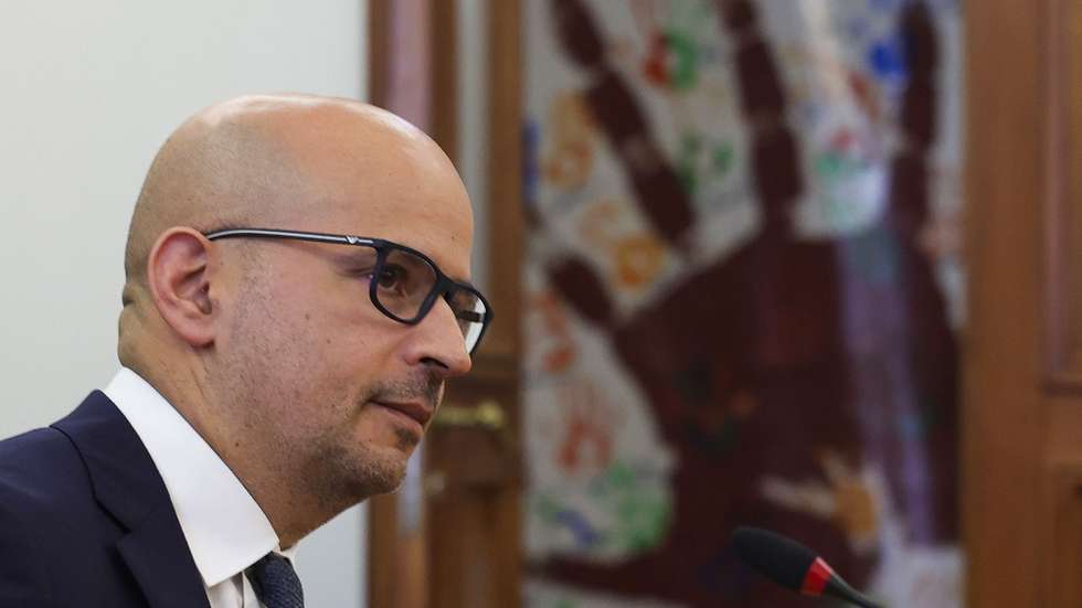 O ex-ministro das Finanças, João Leão, durante a audição na Comissão Parlamentar de Inquérito à Tutela Política da Gestão da TAP na Assembleia da República, Lisboa, 06 de junho de 2023.    MANUEL DE ALMEIDA/LUSA