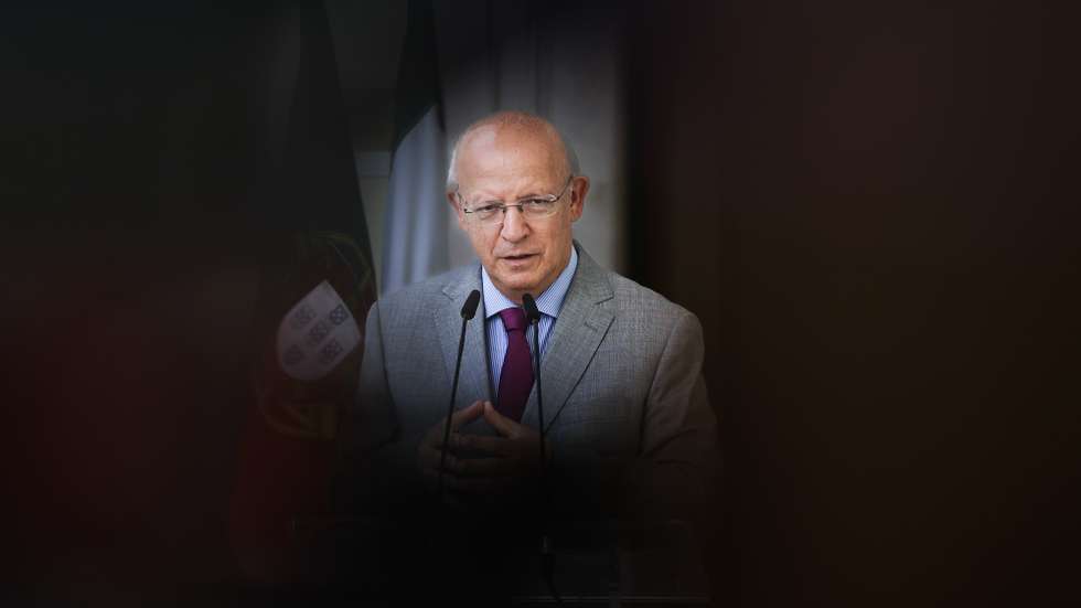 O Presidente da Assembleia da República, Augusto Santos Silva, faz um balanço da atividade parlamentar da 1.ª Sessão Legislativa da XV Legislatura, na Assembleia da República em Lisboa, 25 de julho de 2023. TIAGO PETINGA/LUSA