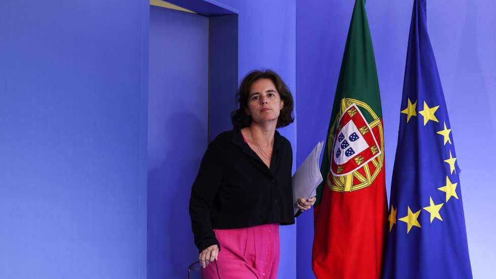 A ministra da Presidência, Mariana Viera da Silva, chega para apresentar as conclusões da Reunião do Conselho de Ministros em Lisboa, 7 de setembro de 2023. TIAGO PETINGA/LUSA
