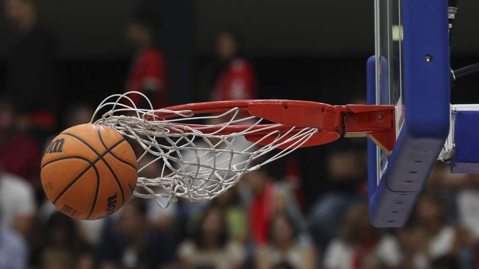 Bola de basquetebol  em Lisboa, 16 de setembro de 2023. ANTÓNIO COTRIM/LUSA