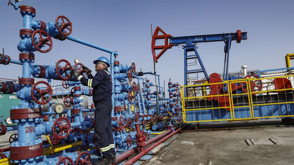epa10856528 A man works at the Neft Daslari (Oil Rocks) oil rig and industrial settlement incorporating numerous drilling oil platforms at the Caspian Sea, about 100km from Baku, Azerbaijan, 06 September 2023. The name Azerbaijan comes from the Persian 'The Land of Fire', as it has rich oil and natural gas deposits. Most of the production is carried out by The State Oil Company of the Republic of Azerbaijan SOCAR at the Neft Daslari (Oil Rocks) Oil and Natural gas field. Neft Daslari, 55 km from the nearest shore, was the first operating offshore oil platform in the world, including numerous drilling platforms. It is featured in the Guinness Book of World Records as the world's first offshore oil platform. The construction of the settlement began during the Soviet era in 1949. Now the settlement has a system of paths and platforms over 300 km of streets and bridges connecting the artificial islands built on the back of ships sunk, garbage, and underwater rocks to serve as foundation. The population of the settlement is about 2,000 workers.  EPA/MAXIM SHIPENKOV  ATTENTION: This Image is part of a PHOTO SET