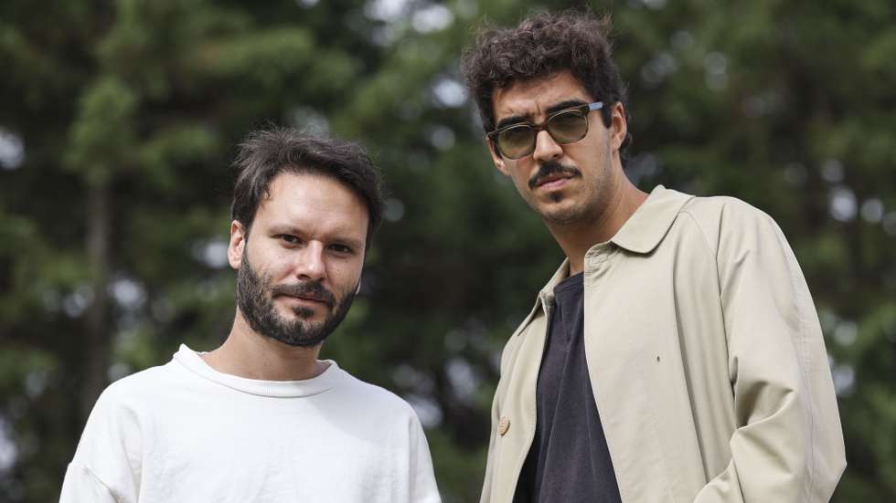 Entrevista com o músico português Janeiro (D) e o brasileiro Paulo Novaes (E) sobre o álbum "Protocolar Vol2", que gravaram em conjunto no Brasil e é editado no dia 20 de outubro, Lisboa, 18 de outubro de 2023. (ACOMPANHA TEXTO DE 20 DE OUTUBRO DE 2023). MIGUEL A. LOPES/LUSA