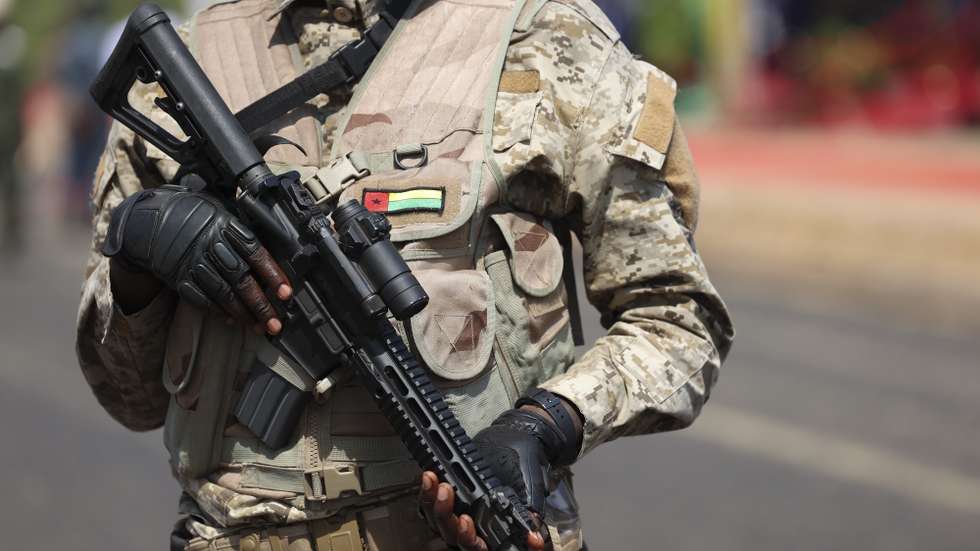 Forças armadas da Guiné- Bissau, em Bissau, 17  de novembro  de 2023. ANTÓNIO COTRIM/LUSA