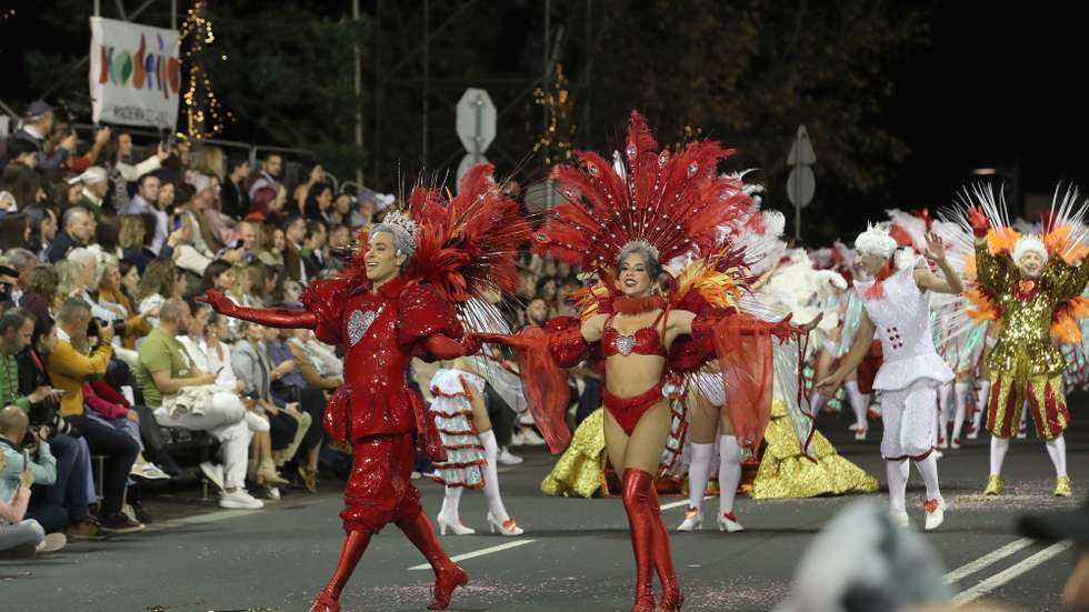 Carnival parade with the participation of more than a thousand revelers and more than a dozen floats, in Funchal, Madeira Island, Portugal, 10 February 2024. HOMEM DE GOUVEIA/LUSA