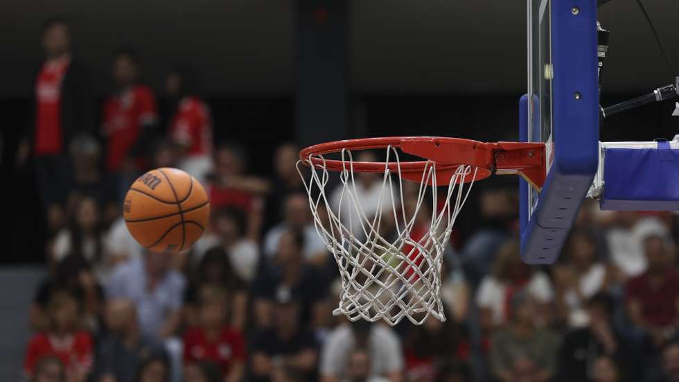 Bola de basquetebol  em Lisboa, 16 de setembro de 2023. ANTÓNIO COTRIM/LUSA