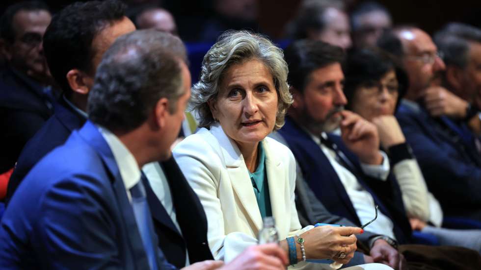 A ministra da Coesão Territorial, Ana Abrunhosa, participa na sessão protocolar de Aveiro 2024 - Capital Portuguesa da Cultura, em Aveiro, 26 de janeiro de 2024. ESTELA SILVA/LUSA