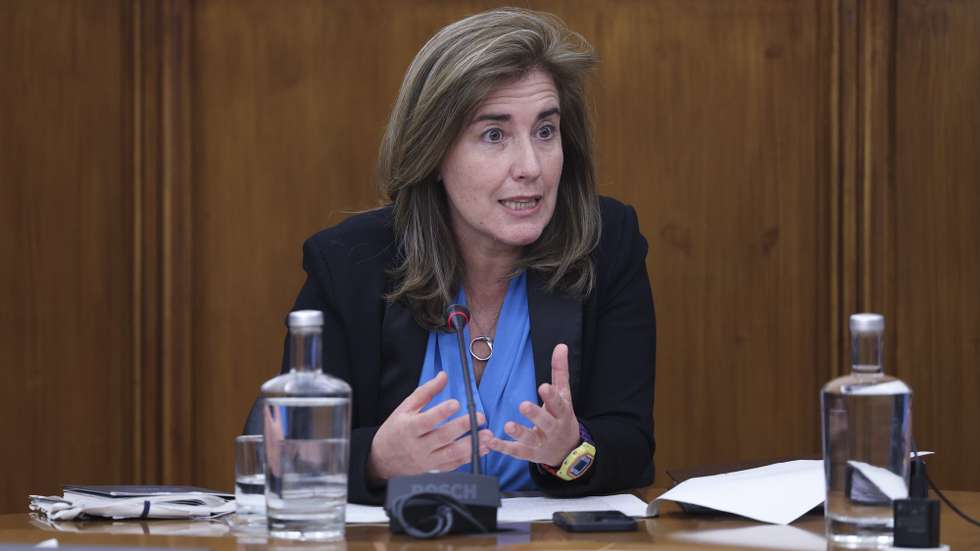 A anterior ministra do Trabalho, Solidariedade e Segurança Social, Ana Mendes Godinho, ouvida na Comissão de Trabalho, Segurança Social e Inclusão, a requerimento dos grupos parlamentares da IL e do CH, sobre a situação financeira da Santa Casa da Misericórdia de Lisboa e sobre o negócio da internacionalização dos jogos sociais. Assembleia da República, Lisboa, 15 de maio de 2024. MIGUEL A. LOPES/LUSA