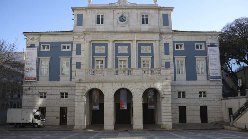 Fachada do Teatro Nacional de São Carlos, Lisboa, 25 de janeiro de 2023. CARLOS M. ALMEIDA/LUSA