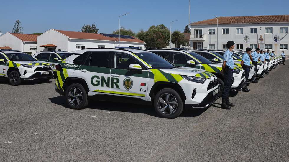 Cerimónia de   entrega de equipamentos e viaturas para a Guarda Nacional Republicana (GNR) que contou com a presença da ministra da Administração Interna, Margarida Blasco (ausente na fotografia),  em Queluz,  23 de julho 2024. ANTÓNIO COTRIM/LUSA