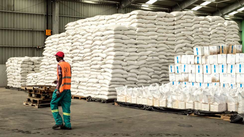 A falta de fundos obrigou o Programa Alimentar Mundial (PAM) a reduzir o apoio entregue a famílias moçambicanas afetadas pelos ciclones de 2019, Beira, Moçambique, 27 de fevereiro de 2020.  ANTÓNIO SILVA/LUSA
