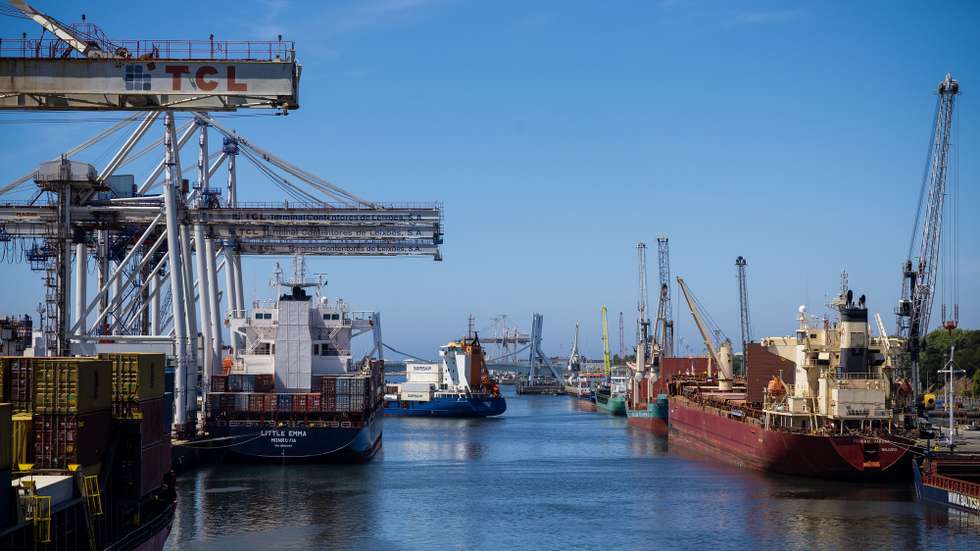 Barcos no terminal de contentores de Leixões, Matosinhos, 13 de junho de 2024. JOSÉ COELHO/LUSA