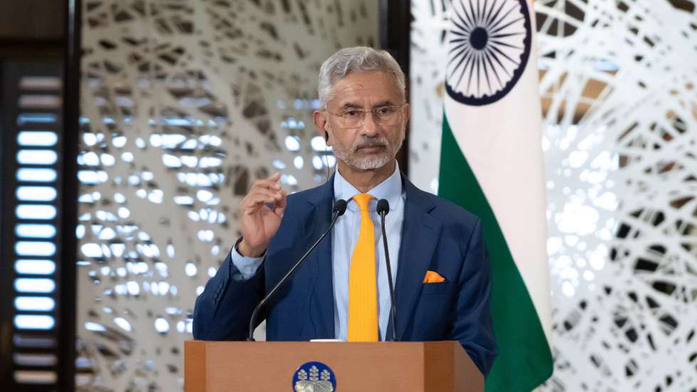 epa11504887 India's External Affairs Minister Subrahmanyam Jaishankar speaks during a joint press conference with Australia's Foreign Minister Penny Wong, Japan's Foreign Minister Yoko Kamikawa, and US Secretary of State Antony Blinken at Iikura Guest House in Tokyo, Japan 29 July 2024.  EPA/Tomohiro Ohsumi/POOL
