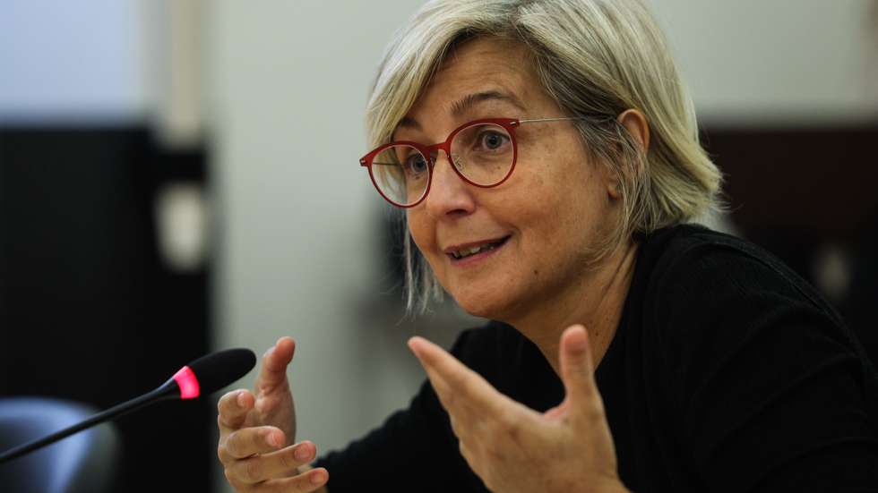 A eurodeputada Marta Temido, na qualidade de antiga ministra da Saúde, falou perante a Comissão Parlamentar de Inquérito - Gémeas Tratadas com o Medicamento Zolgensma, na Assembleia da República, em Lisboa, 27 de setembro de 2024. TIAGO PETINGA/LUSA