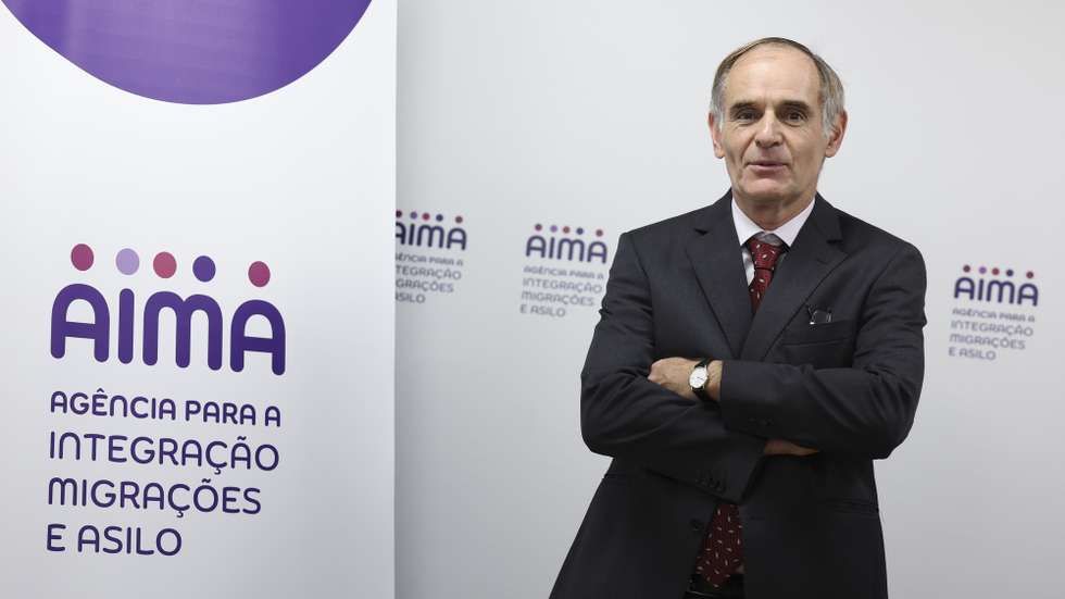 O presidente da Agência para a Integração, Migrações e Asilo (AIMA), Pedro Portugal Gaspar, durante a entrevista à agência Lusa, em Lisboa, 01 de outubro de 2024. (ACOMPANHA TEXTO DE 2 DE OUTUBRO DE 2024). ANTÓNIO COTRIM/LUSA
