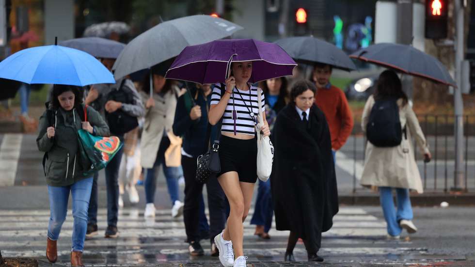 Chuva em abril.