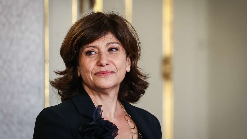 A nova presidente do Tribunal de Contas, Filipa Urbano Calvão, momentos antes da cerimónia da sua tomada de posse, no Palácio de Belém, em Lisboa, 12 de Outubro de 2024. RODRIGO ANTUNES/LUSA