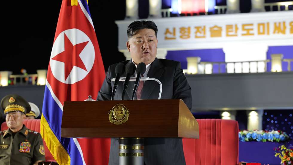 epa11526601 A photo released by the official North Korean Central News Agency (KCNA) shows North Korean leader Kim Jong Un attending a ceremony to transferÂ aÂ new-type tactical ballistic missile weapon system in Pyongyang, North Korea,Â 04 August 2024 (issued 05 August 2024). According to KCNA, North Korea held a ceremonyÂ on 04 August to transferÂ 250 new-type tactical ballistic missile launchers to theÂ country's frontier military units.  EPA/KCNA  EDITORIAL USE ONLY