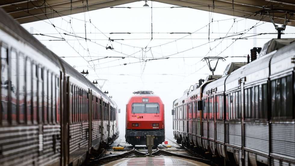 Um comboio na Estação de Santa Apolónia, em Lisboa, 21 de outubro de 2024. A partir desta segunda-feira, entra em vigor o novo passe ferroviário verde, com um custo de 20 euros. Este passe vai cobrir os serviços regionais, inter-regionais e intercidades, mas não inclui os comboios suburbanos. ANTÓNIO PEDRO SANTOS/LUSA