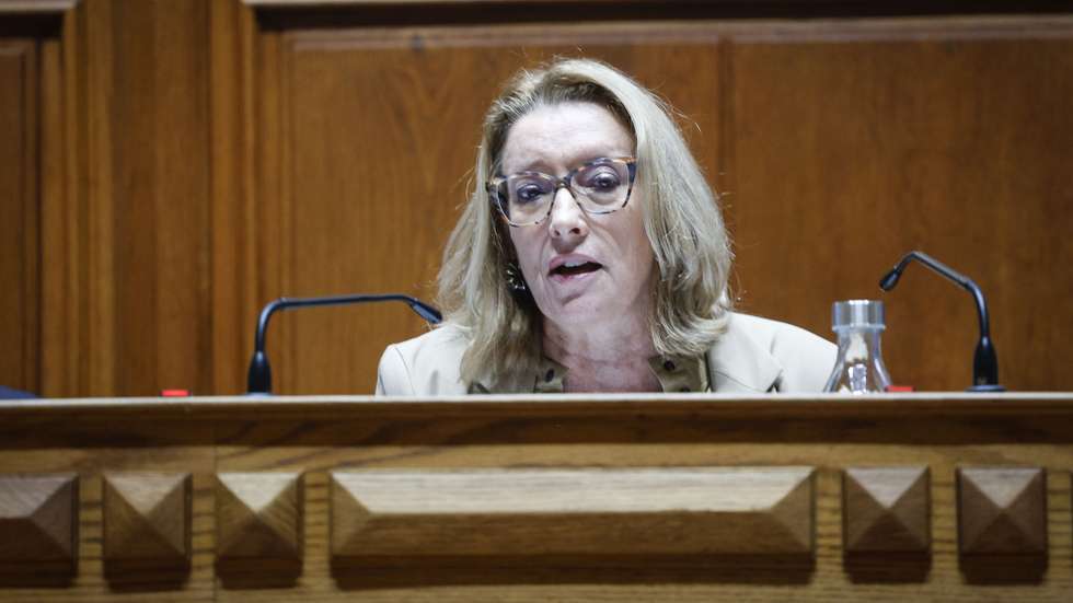 A ministra do Trabalho, Solidariedade e Segurança Social, Maria do Rosário Palma Ramalho, intervém durante a sua audição na Comissão de Trabalho, Segurança Social e Inclusão, sobre o Orçamento do Estado para 2025, na Assembleia da República, em Lisboa, 29 de outubro de 2024. ANTÓNIO PEDRO SANTOS/LUSA