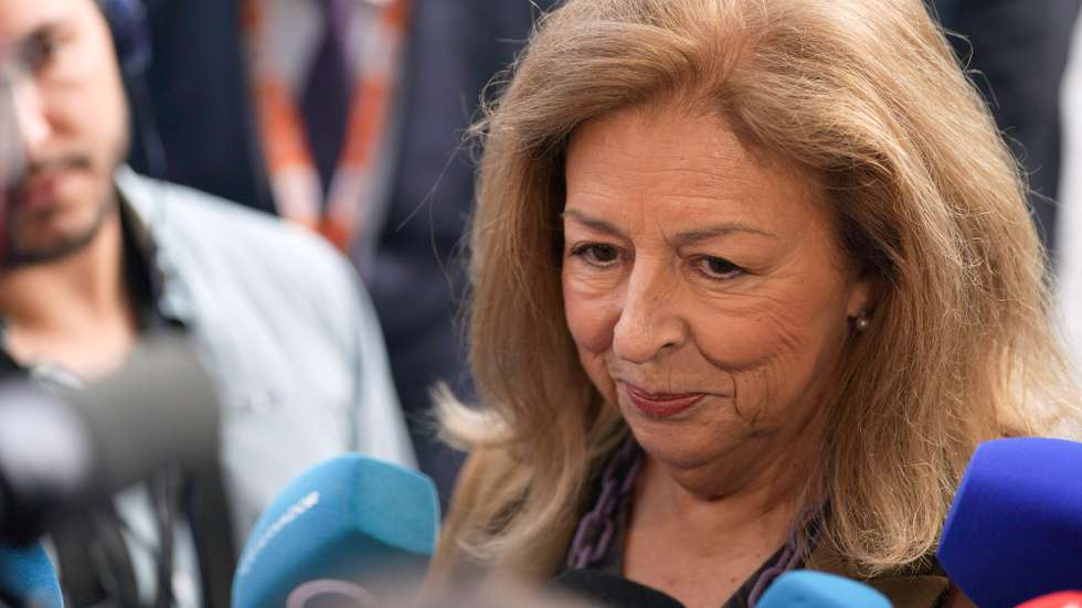 Leonor Beleza fala aos jornalistas à chegada ao 42.º Congresso Nacional do PSD realizado em Braga, 20 de outubro de 2024. HUGO DELGADO/LUSA