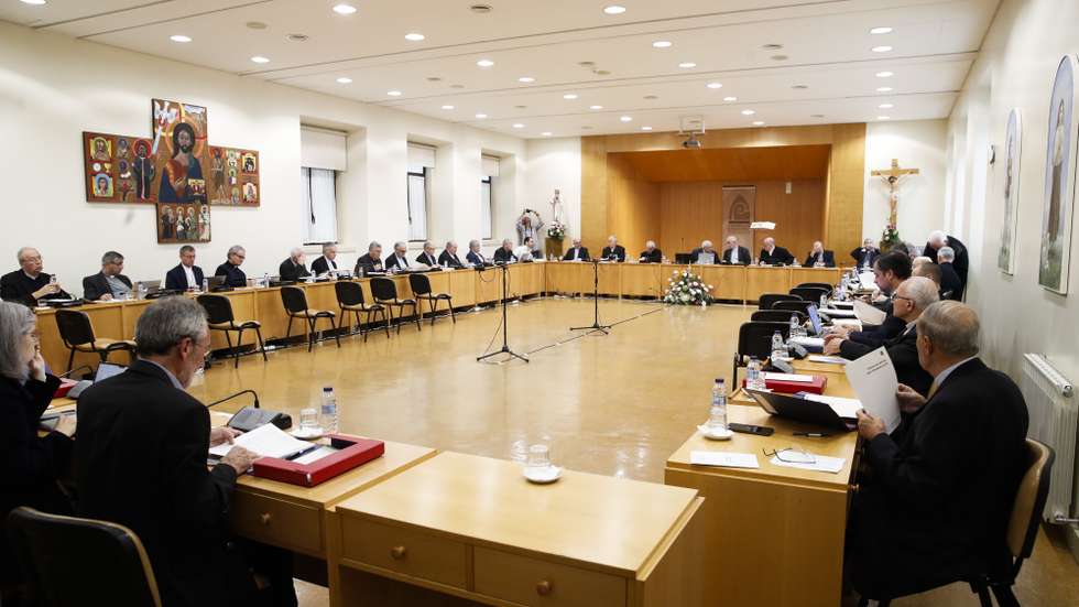 Bispos participam na assembleia da Conferência Episcopal Portuguesa que reune os bispos das dioceses portuguesas no Santuário de Fátima, 11 de novembro de 2024. PAULO CUNHA/LUSA