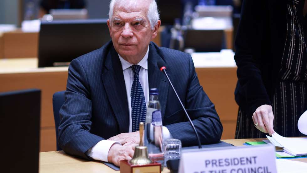 epa11727023 European Union High Representative for Foreign Affairs and Security Policy Josep Borrell looks on during an EU Foreign Affairs Council at the EU headquarters in Brussels, Belgium, 18 November 2024. EU Foreign Affairs Ministers will discuss the Russian aggression against Ukraine, the situation in Georgia in light of the parliamentary elections, and transatlantic relations in light of the outcome of the US presidential and parliamentary elections.  EPA/OLIVIER HOSLET