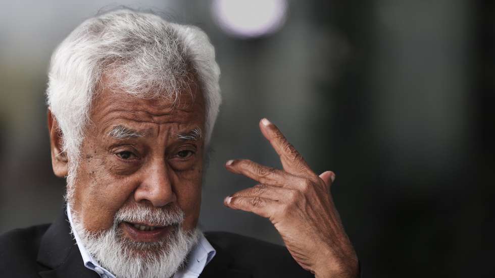O primeiro ministro timorense Xanana Gusmão fala em entrevista à Agência Lusa em Lisboa, 18 de outubro de 2024. (ACOMPANHA TEXTO DA LUSA).  TIAGO PETINGA/LUSA
