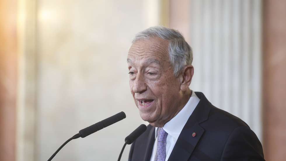 O Presidente da República, Marcelo Rebelo de Sousa, discursa durante a cerimónia de abertura do Ano Judicial no Salão Nobre do Supremo Tribunal de Justiça, em Lisboa, 13 de janeiro de 2025. A cerimónia é organizada pelo Supremo Tribunal de Justiça, pela Procuradoria-Geral da República e pela Ordem dos Advogados. ANTÓNIO PEDRO SANTOS/LUSA