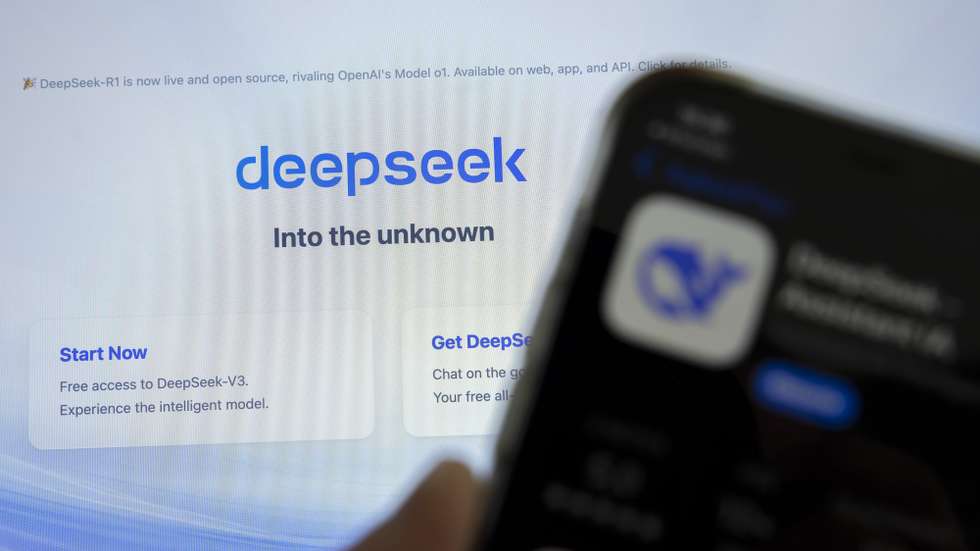 epa11858488 The logo of Chinese startup DeepSeek on a computer screen, in Geneva, Switzerland, 28 January 2025. Shares in major tech firms plummeted following the growing popularity of Deepseek, a Chinese artificial intelligence (AI) app that offers comparable performance at a fraction of the cost of its rivals.  EPA/SALVATORE DI NOLFI