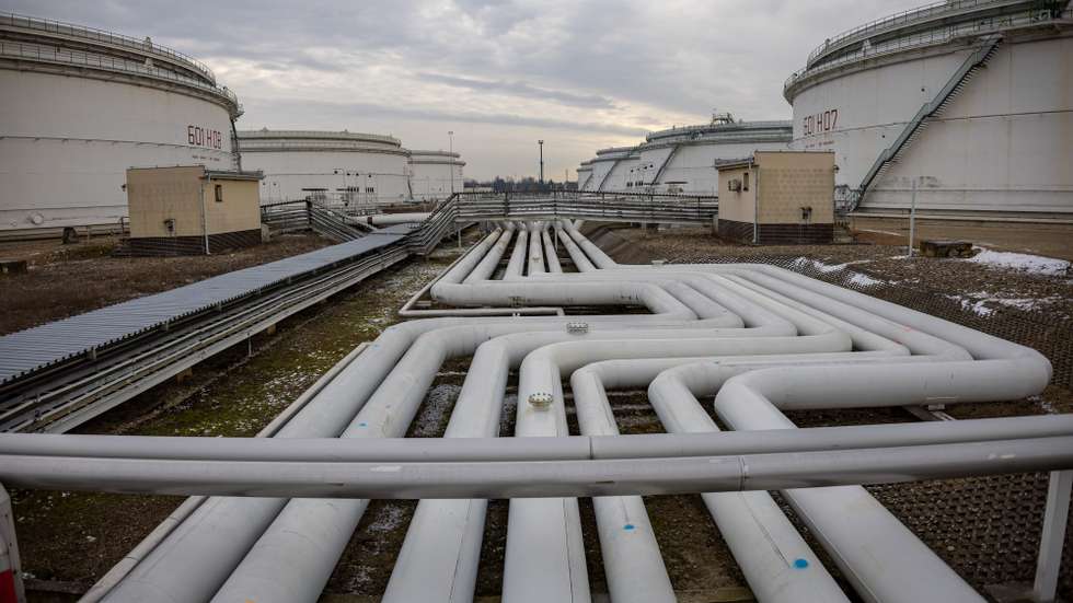 epaselect epa11824363 Storage tanks and pipelines at the Central oil tank farm operated by Mero CR near Nelahozeves, Czech Republic, 14 January 2025. Mero CR, who owns and operates the Czech part of the Druzhba pipeline and the IKL pipeline, has completed technical work allowing the Czech Republic to switch to oil supply via the TAL and IKL pipelines.  In 2025, the Czech Republic's EU exemption on oil imports from Russia, which is part of sanctions imposed on Russia by the EU over the invasion of Ukraine, will expire. The Czech Republic is now technically ready to switch to full Western oil supply and for a potential Russian oil outage, the Czech government confirmed on 14 January 2025, adding that Czechia will no longer be dependent on Russian oil from the Druzhba pipeline by the middle of this year.  EPA/MARTIN DIVISEK
