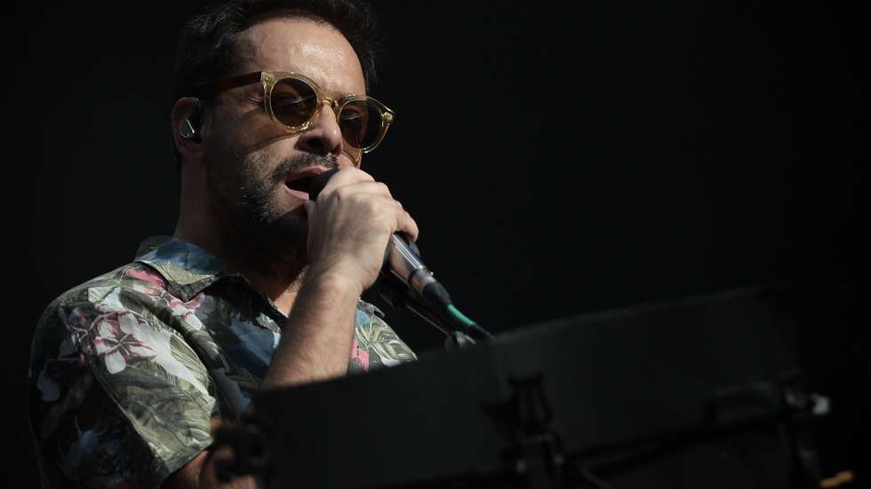 Portuguese singer and songwriter Antonio Zambujo performs on stage on the last day of Mares Vivas Festival 2024 in Vila Nova de Gaia, Portugal, 21 July 2024. MANUEL FERNANDO ARAUJO/LUSA