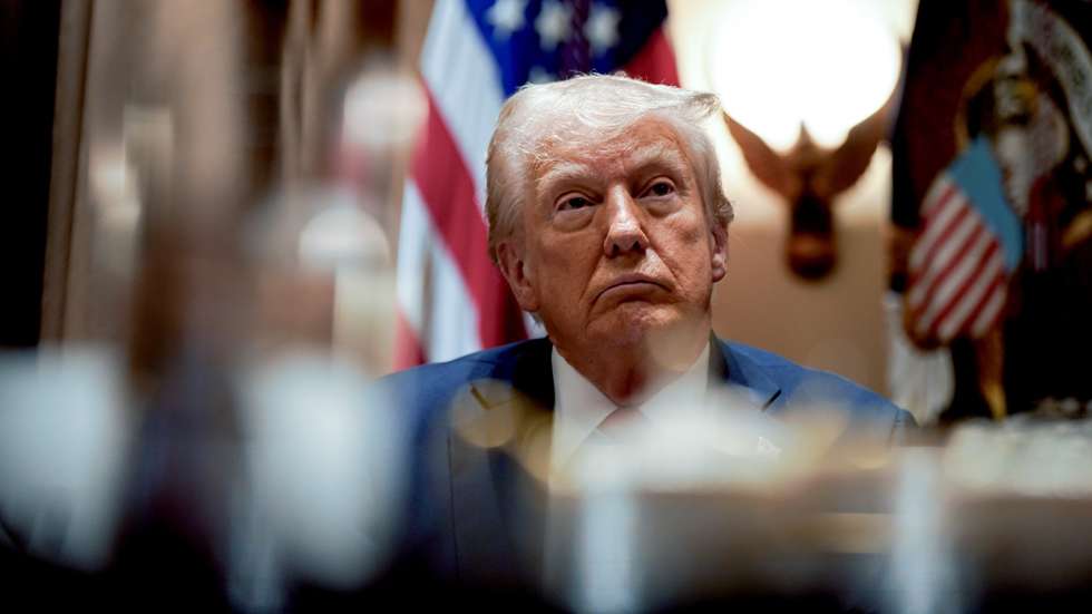 epa11926044 US President Donald Trump attends a cabinet meeting at the White House in Washington, DC, USA, 26 February 2025.  EPA/AL DRAGO / POOL
