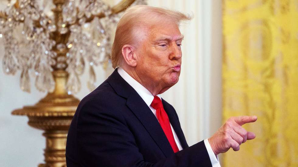 epa11990469 US President Donald Trump speaks during a Women's History Month Event at the White House in Washington, DC, USA, 26 March 2025.  EPA/WILL OLIVER