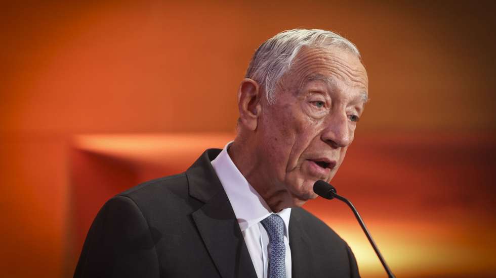 O Presidente da República, Marcelo Rebelo de Sousa, intervém na sessão de abertura do congresso nacional da Associação Cristã de Empresários e Gestores (ACEGE) , no Centro de Congressos de Lisboa, em Lisboa, 28 de março de 2025. ANTÓNIO PEDRO SANTOS/LUSA