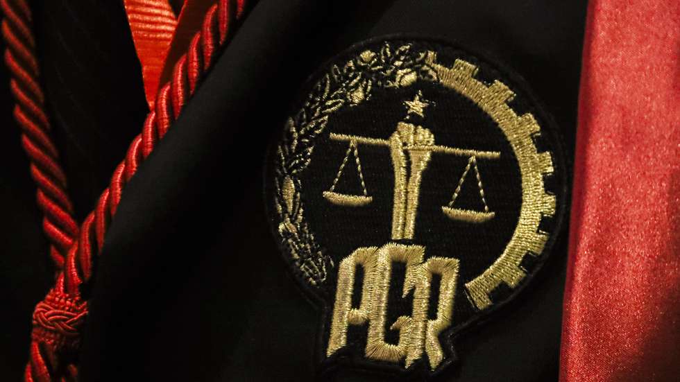 Logotipo da procuradoria geral da República de Angola. Luanda, 01 de março de 2024. AMPE ROGÉRIO/LUSA