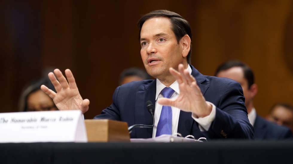 epa12119990 US Secretary of State Marco Rubio attends a budget hearing at the Senate Foreign Relations Committee hearing, at the US Capitol, Washington, DC, USA, 20 May 2025.  EPA/WILL OLIVER