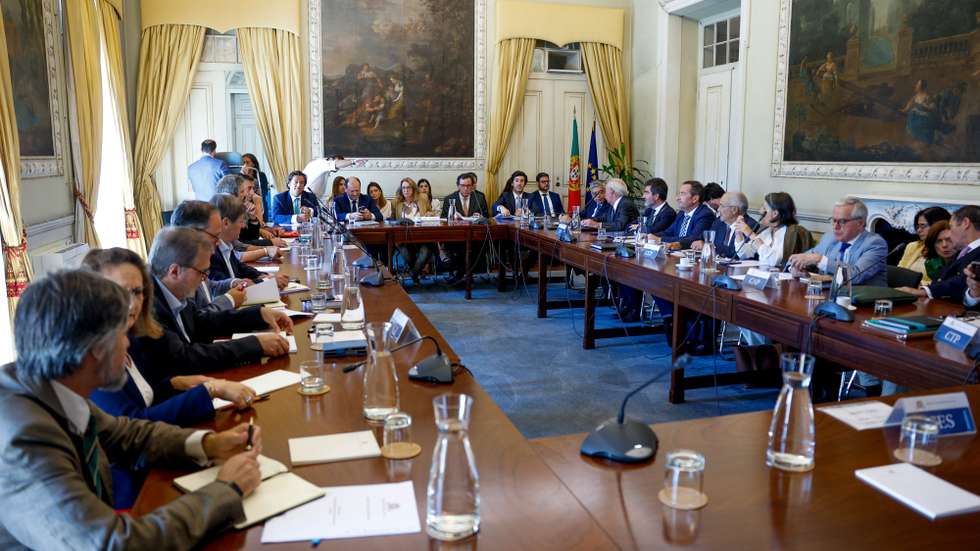 Reunião plenária da Comissão Permanente de Concertação Social, com o foco na monitorização da execução do Acordo Tripartido de Valorização Salarial e Crescimento Económico 2025-2028, no Conselho Económico e Social, em Lisboa, 24 de julho de 2025. ANTÓNIO PEDRO SANTOS/LUSA