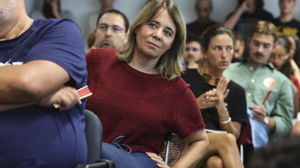 A eurodeputada do Bloco de Esquerda - BE, Catarina Martins, durante uma sessão do  “Fórum Socialismo” 2025, organizado pelo BE e pela família europeia “The Left”, Coimbra, 30 de agosto de 2025. PAULO NOVAIS/LUSA