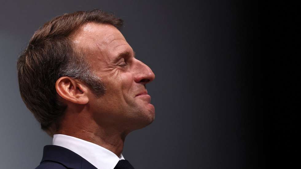 epa12333869 French President Emmanuel Macron reacts during a joint news conference with German Chancellor Friedrich Merz (not seen) as part of a Franco-German cabinet meeting and a meeting of the Franco-German Defence and Security Council (CFADS) in Toulon, France, 29 August 2025.  EPA/MANON CRUZ / POOL  MAXPPP OUT