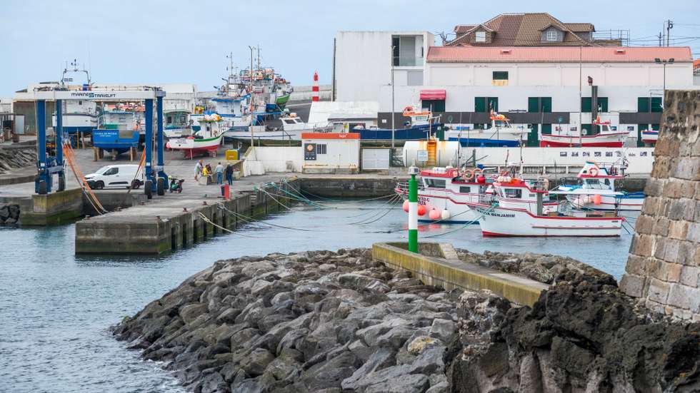 No Porto de Pescas de São Mateus da Calheta, foram adoptadas medidas de prevenção e proteção para o Ciclone Tropical Gabrielle, São Mateus da Calheta , Angra do Heroísmo, Terceira, Açores, Portugal, 30 de setembro de 2025. ANTÓNIO ARAÚJO/LUSA