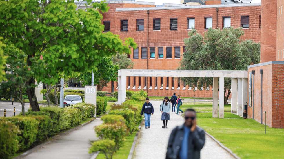 Estudantes na Universidade de Aveiro, 13 de maio de 2025. JOSÉ COELHO/LUSA