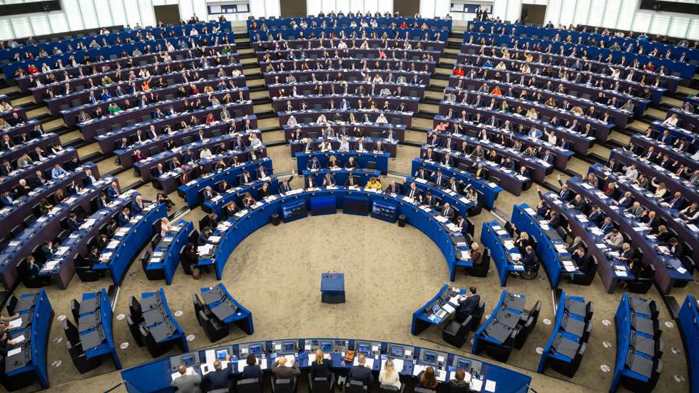 epa12439244 MEP’s take part in a session of votes at the European Parliament in Strasbourg, France, 08 October 2025. The current plenary session runs from 06 October until 09 October 2025.  EPA/CHRISTOPHE PETIT TESSON