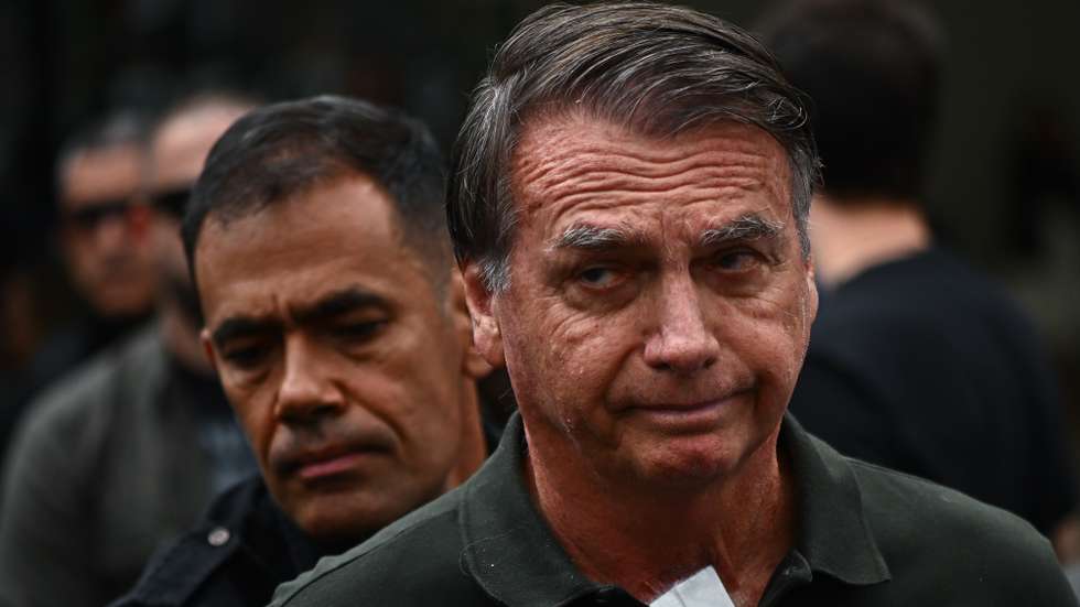 epa12377405 Brazilian former President Jair Bolsonaro leaves the DF Star Hospital in Brasilia, Brazil, 14 September 2025. Bolsonaro returned to house arrest at his residence in Brasilia hours after being admitted to a private hospital for surgery. The former head of state was sentenced by the Supreme Court to 27 years and three months in prison for conspiring against the democratic order following his defeat in the 2022 elections against current President Luiz Inacio Lula da Silva.  EPA/ANDRE BORGES