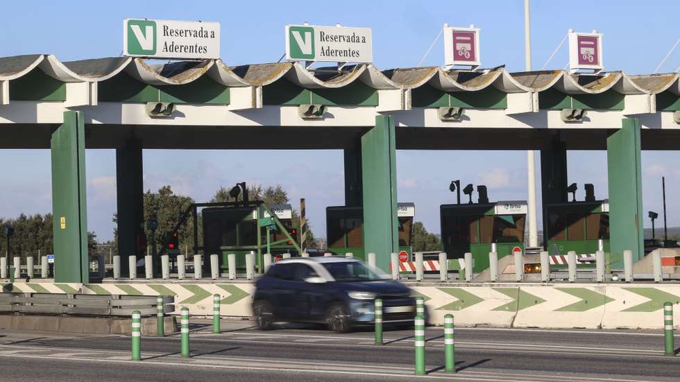 Portagens do Pinhal Novo, auto-estrada A12, em Setúbal, 30 de dezembro de 2024. ANTÓNIO PEDRO SANTOS/LUSA